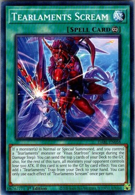 Tearlaments Scream Darkwing Blast DABL-EN058 1st Edition Yu-Gi-Oh NM
