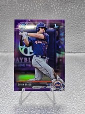 2017 Bowman Draft Chrome Quinn Brodey 1st Bowman Purple Refractor 115/250!
