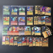 LOT X 60 Disney Lorcana TCG Mixed Holo- Cold Foil Lot- Rare/Super Rare Mint Lot