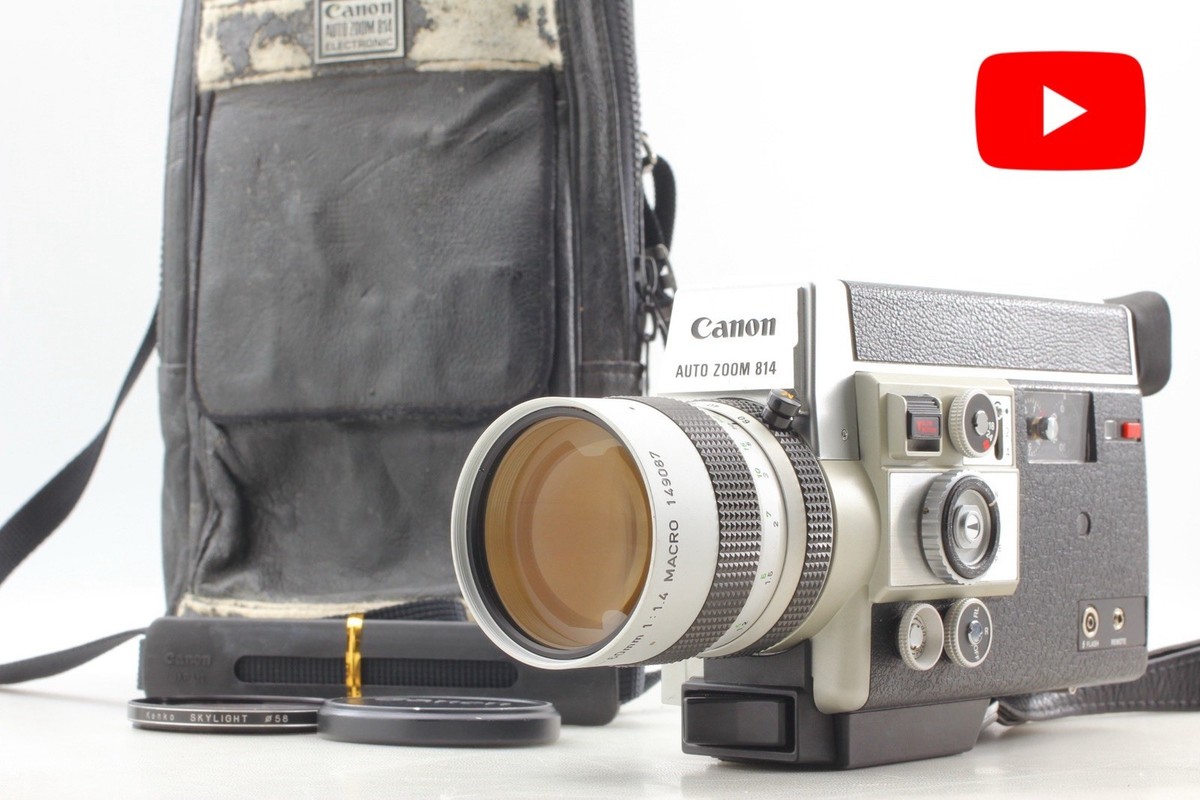キヤノン Canon AUTO ZOOM 814 ELECTRONIC Canon Auto Zoom 814 Electronic Super 8 movie camera – New