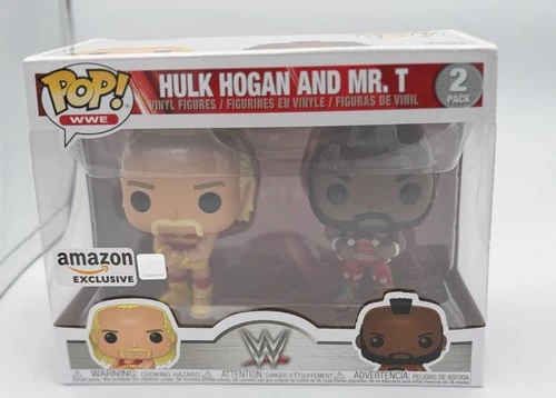 Funko Pop! WWE Hulk Hogan & Mr. T Amazon Exclusive Vinyl Figure 2-Pack