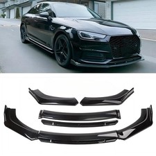 Front Bumper Lip Spoiler For Audi A3 A4 A5 A6 A7 Spoiler Splitter Glossy Black Front Bumper Lip Spoiler For Audi A3 A4 A5 A6 A7 Spoiler Splitter Glossy Black
