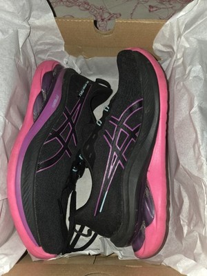 W9.5 ASICS Gel-Kinsei MAX FF Blast+ Womens 9.5 Black & PINK New MAX COMFORT BEST