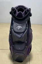 Ladies Top Flite Flawless 14-Way Divider Cart Bag (Purple/Blue) W/ Raincover