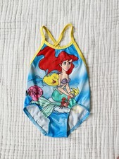 Vintage 18 24 Mo Little Mermaid Swimsuit 80s 90s Flounder Candlesticks VGUC