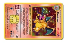 Pokemon Charizard  Credit Card Skin Decal Small Chip