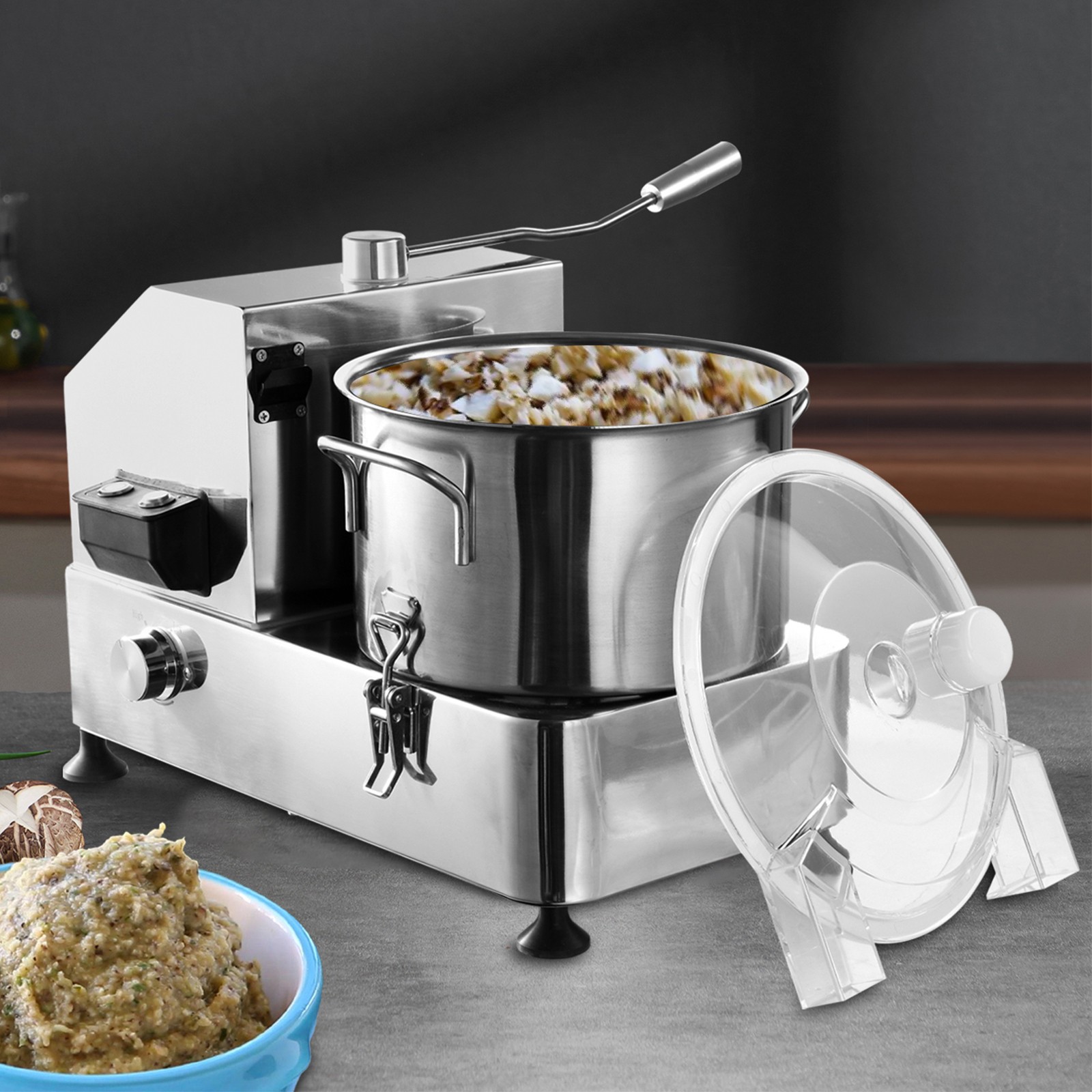 Commercial Food Processor Stainless Steel 1500W Electric Veg
