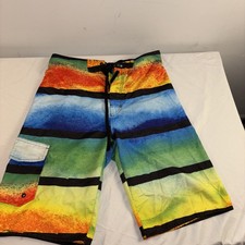 Hang Ten Mens Board Shorts Large L Multicolor Swimming Beach Summer Surfing