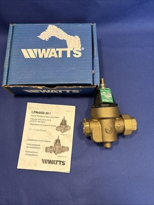 Watts 3/4 LFN45BM1-U 25-75 Psi Water Pressure Reducing Valve Lead free