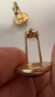 Pioneer Gold Tone & Black Horse Head Cuff Links Vintage round — photo 6
