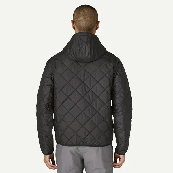 Patagonia Men's Diamond Quilted Bomber Hoody, Black Free Ship US Stock image 2