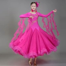 Ballroom Dance Dress,Waltz,Chinese,Competition Costume,Performance,Full Skirt