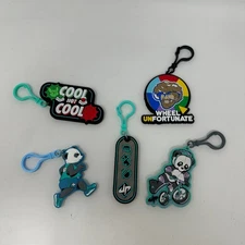 Dude Perfect Panda Lot Keychains Cool Not Cool Wheel Unfortune Set of 5 #Z