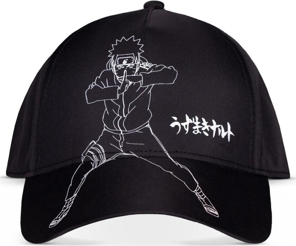 Abbigliamento Naruto Shippuden: Men's Adjustable Cap Black (Cappellino)