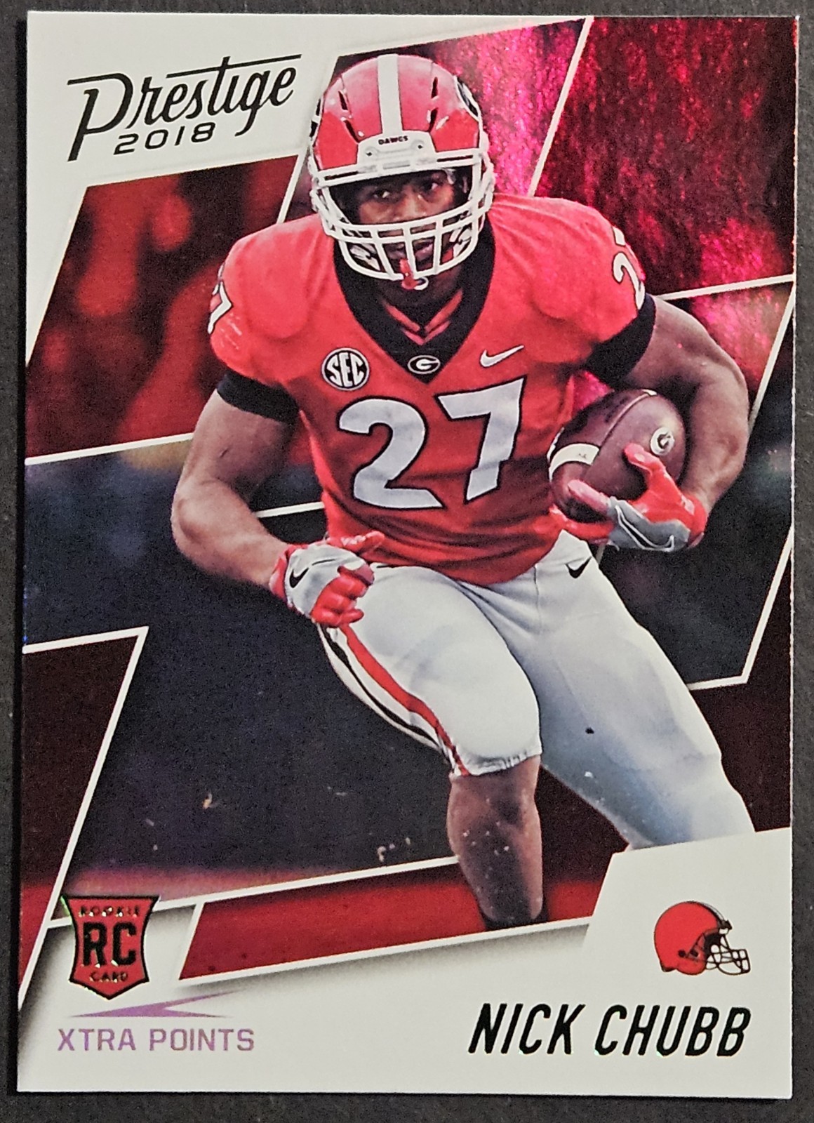2018 Panini Prestige Xtra Points #219 Nick Chubb Rookie RC Cleveland Browns