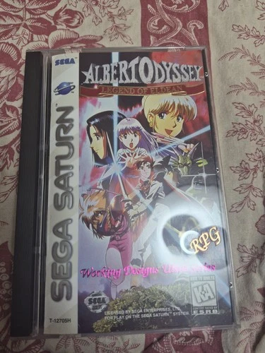 Albert Odyssey: Legend of Eldean Sega Saturn CIB Reg. Card RARE 2ND VARIANT DISC