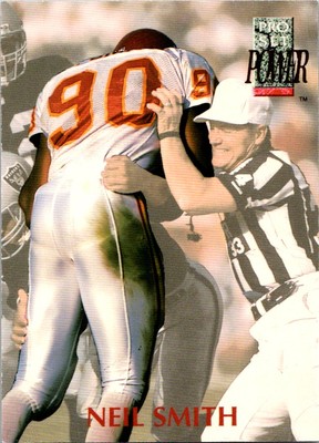 Neil Smith 1992 Pro Set Power #90 Kansas City Chiefs