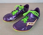 SAUCONY SPITFIRE 2 RACING SPIKES/SHOES, WOMEN SIZE 7.5, PURPLE, 10187-3, LACE UP