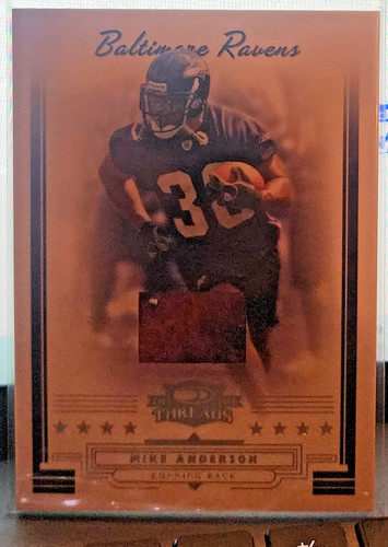 2006 Donruss Threads Mike Anderson Century Proof /250 Game Used Football Relic