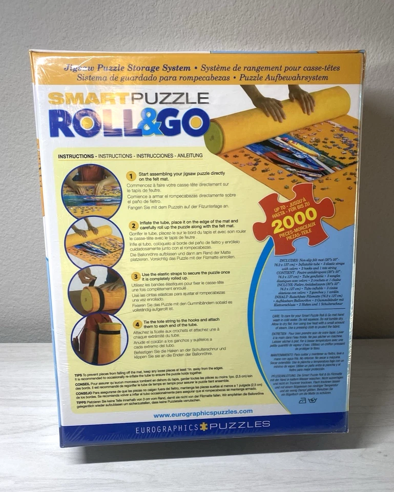 Smart Puzzle Roll & Go Storage Non Slip Mat System 30” x 50” Up to 2000 Pieces  - Image 2 of 2