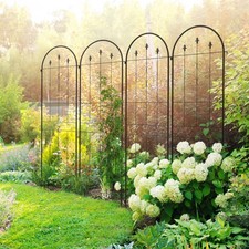 Arrow Design Set of 4 Metal Trellis for Climbing Plants