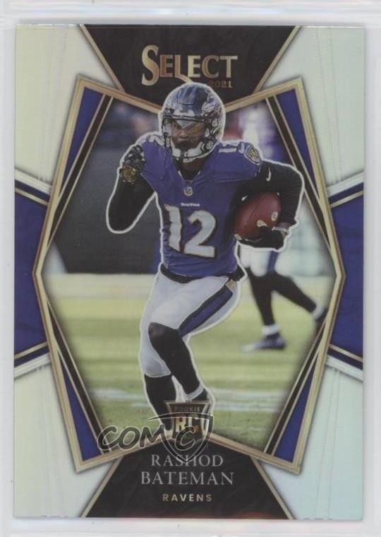 2021 Panini Select Premier Level Silver Prizm Rashod Bateman #155 09o1