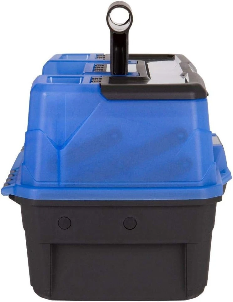 Flambeau Exterior 3 Bandejas Caja de Aparejos Portátil Herramientas Almacenamiento Azul Escarcha Negro Foto 2 de 4