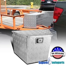 29"x15.2"x18" Pickup RV Truck Tongue Tool Box Under Bed Storage Trailer w/ Lock