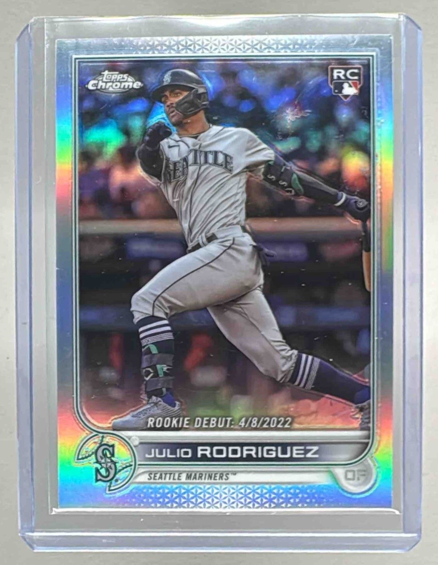 Julio Rodriguez 2022 Topps Chrome Update #USC165 Refractor Rookie RC /299