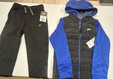 Russel Kids Puffervest Hoodie Pants Set Size Small 6-7 