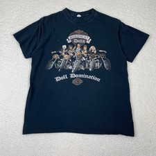 Y2K Pussycat Dolls World Domination Tour 2009 Black Shirt L Y2k Band Vintage