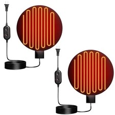 Chicken Water Heater for Winter, 6'' Heated Waterer Base for Metal/Plastic 2PCs