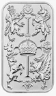 1 oz Silver Bar The Royal Celebration - .999 Fine Silver - Royal Mint In Capsule