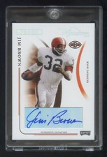 2004 PRIME SIGNATURE  JIM BROWN SILVER PROOF AUTOGRAPH #ED 069/100  RARE   HOF