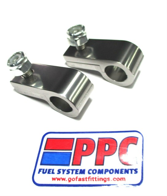 P Clamp Billet Alum line mounting clamp 5/16" I.D. Show Polished