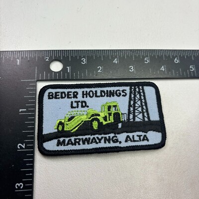 Vtg MARWAYNG ALBERTA CANADA BEDER HOLDING LTD. Patch (Oil, Equipment) 001R