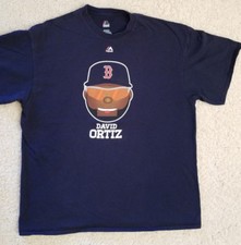 BOSTON RED SOX DAVID ORTIZ BIG PAPI #24 SUNGLASSES Majestic T-SHIRT Men's XL