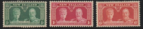 New Zealand 1935 Sc # 199-201 Silver Jubilee MNH OG - 第 1/1 張圖片
