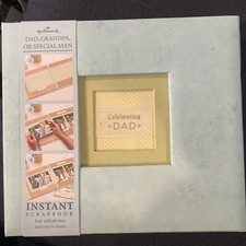 Hallmark Instant Scrapbook Dad Grandpa 20 Designed Embellished Pages Album New