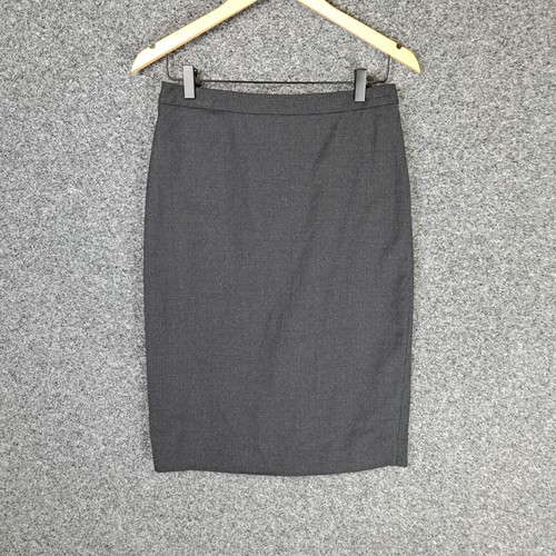 Austin Reed Womens Skirt Size 10 Grey Wool Career Corporate Office Work