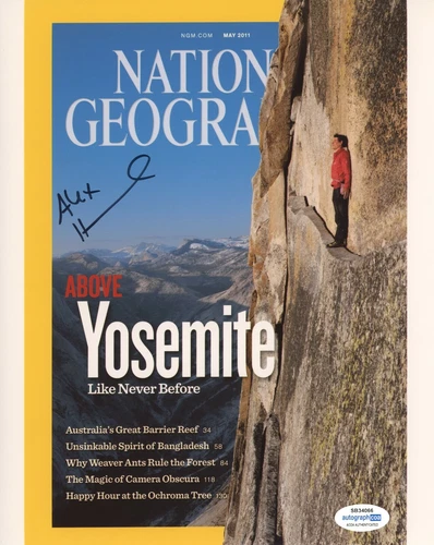 Alex Honnold Free Solo Autographed Signed 8x10 Photo ACOA