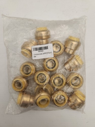 15 pack of 1/2-Inch Pushfit End Cap Fitting for Copper, PEX, CPVC
