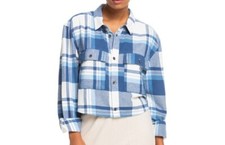 ROXY Women's BOTH WAYS L/S Button Up Flannel - WBK3 - XL - NWT