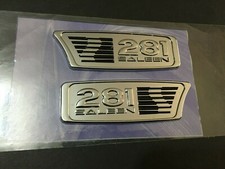 S281 Of Saleen 281 Parts Emblem New Never Installed Chrome Black -1pair
