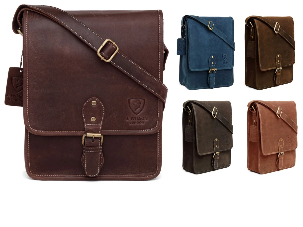 Mens Leather Shoulder Bag Designer Ladies Cross body Work