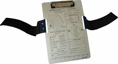 vfr pilot kneeboard ifr aluminium aviation flight skylite training reference quick