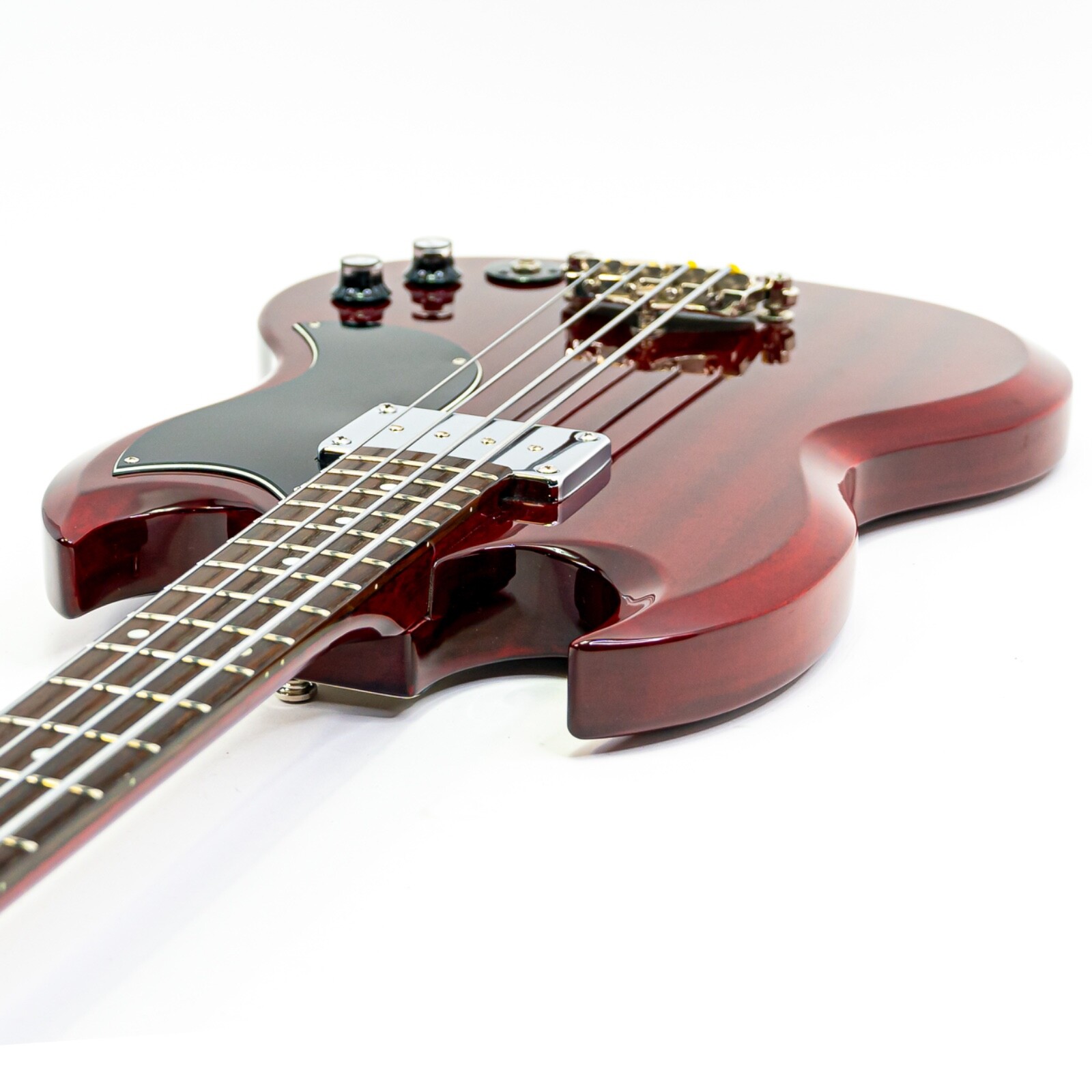 2011 Epiphone EB-0 SG Bass Cherry Red w/ Artec Sidewinder AlNiCo V Pickup