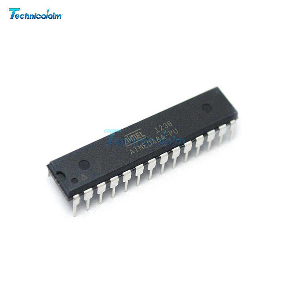 ATMEGA8A-PU Microcontrollore AVR DIP-28 – 8KB Flash, 16MHz – Nuovo, Senza Marca