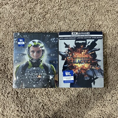 Ender s Game+ Battlestar Galactica 45Th Anniversary, Steel Books Set Sealed,4k,