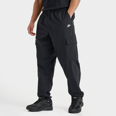 Nike Club Cargo Pants Woven Ripstop DX0613-493 Black $80